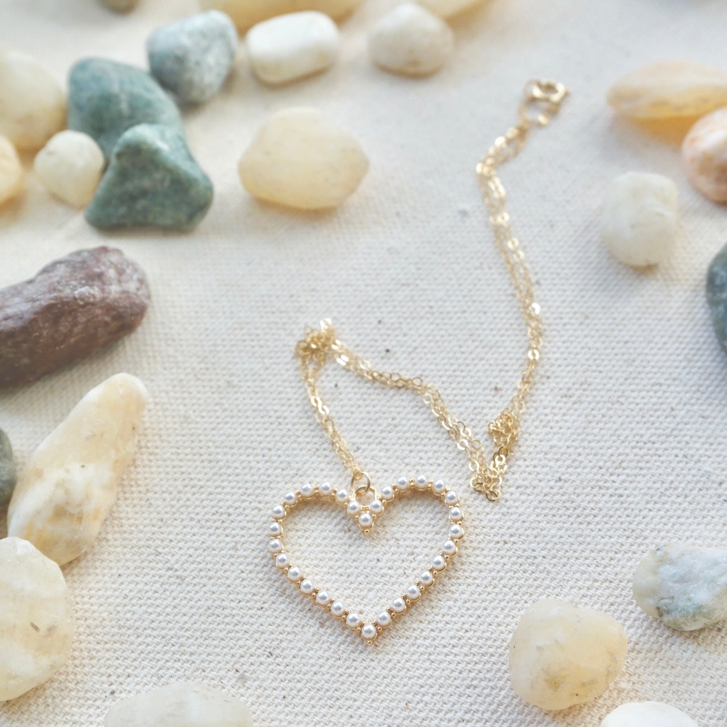 Pearl Heart Necklace