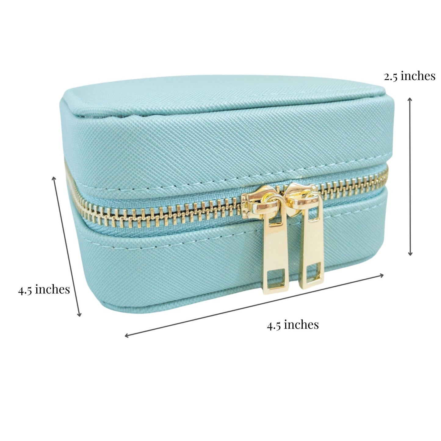 Vegan Leather Jewelry Organizer - Seafoam Green