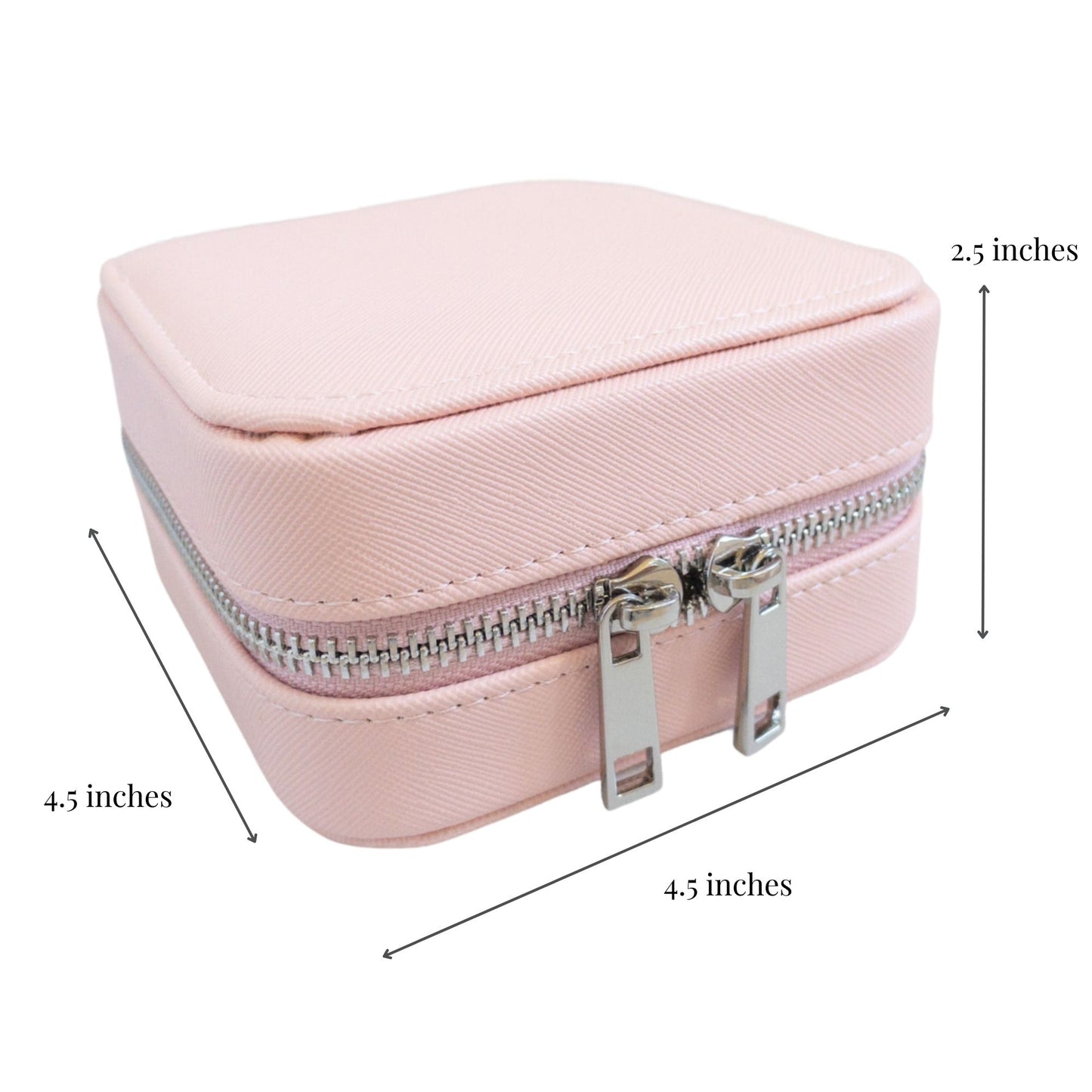Vegan Leather Jewelry Organizer - Blush Pink
