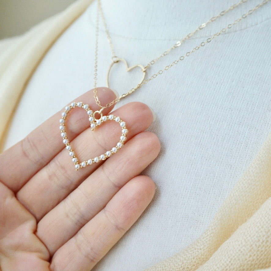 Pearl Heart Necklace