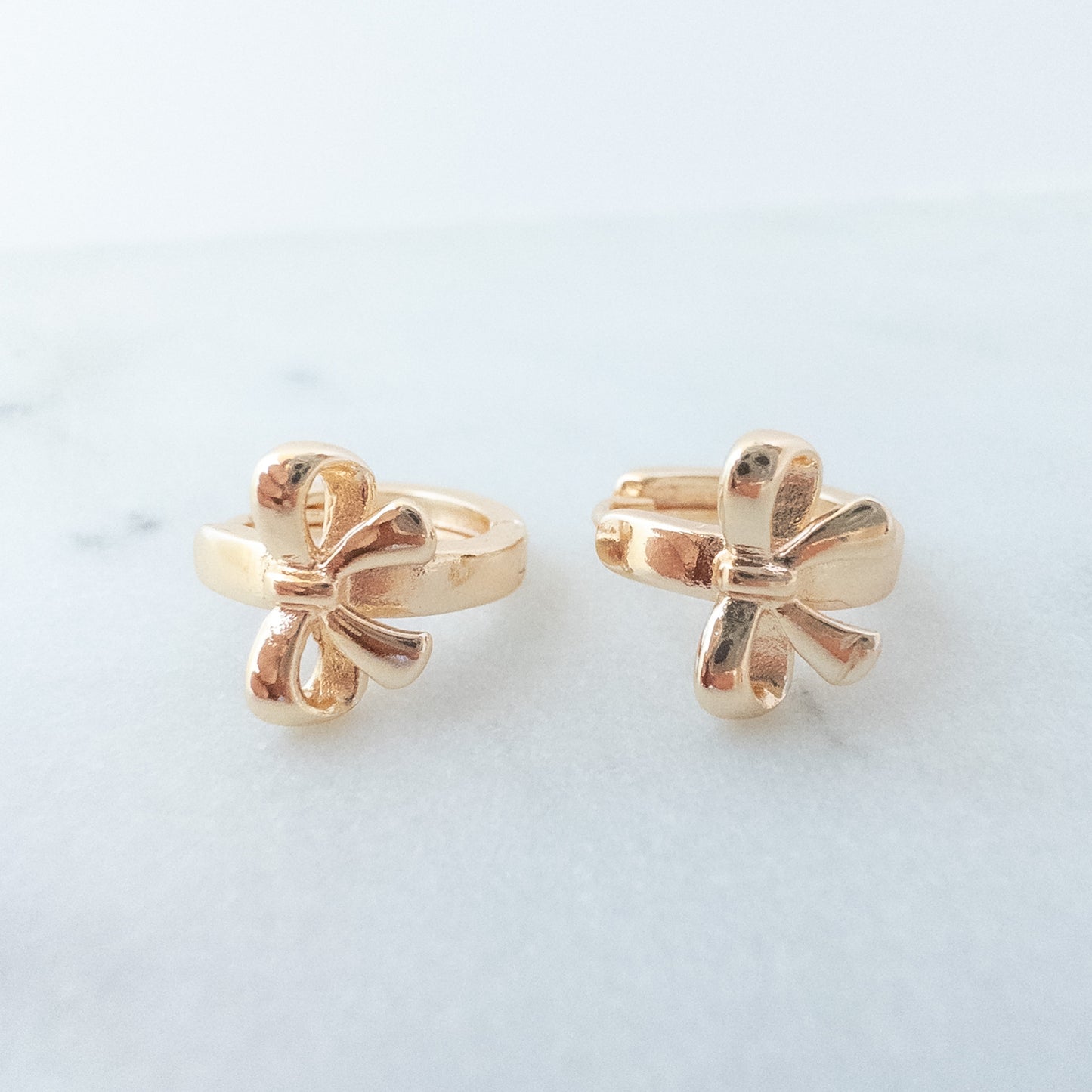 Bow Hoop Earrings
