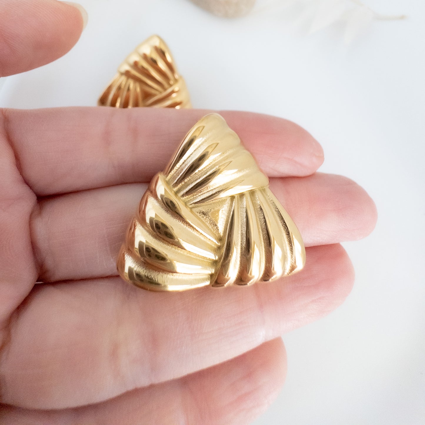 Triangle Wave Earrings