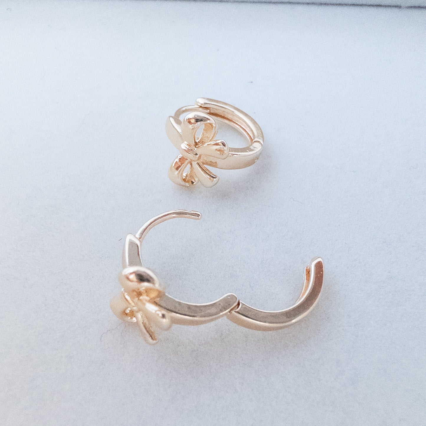 Bow Hoop Earrings
