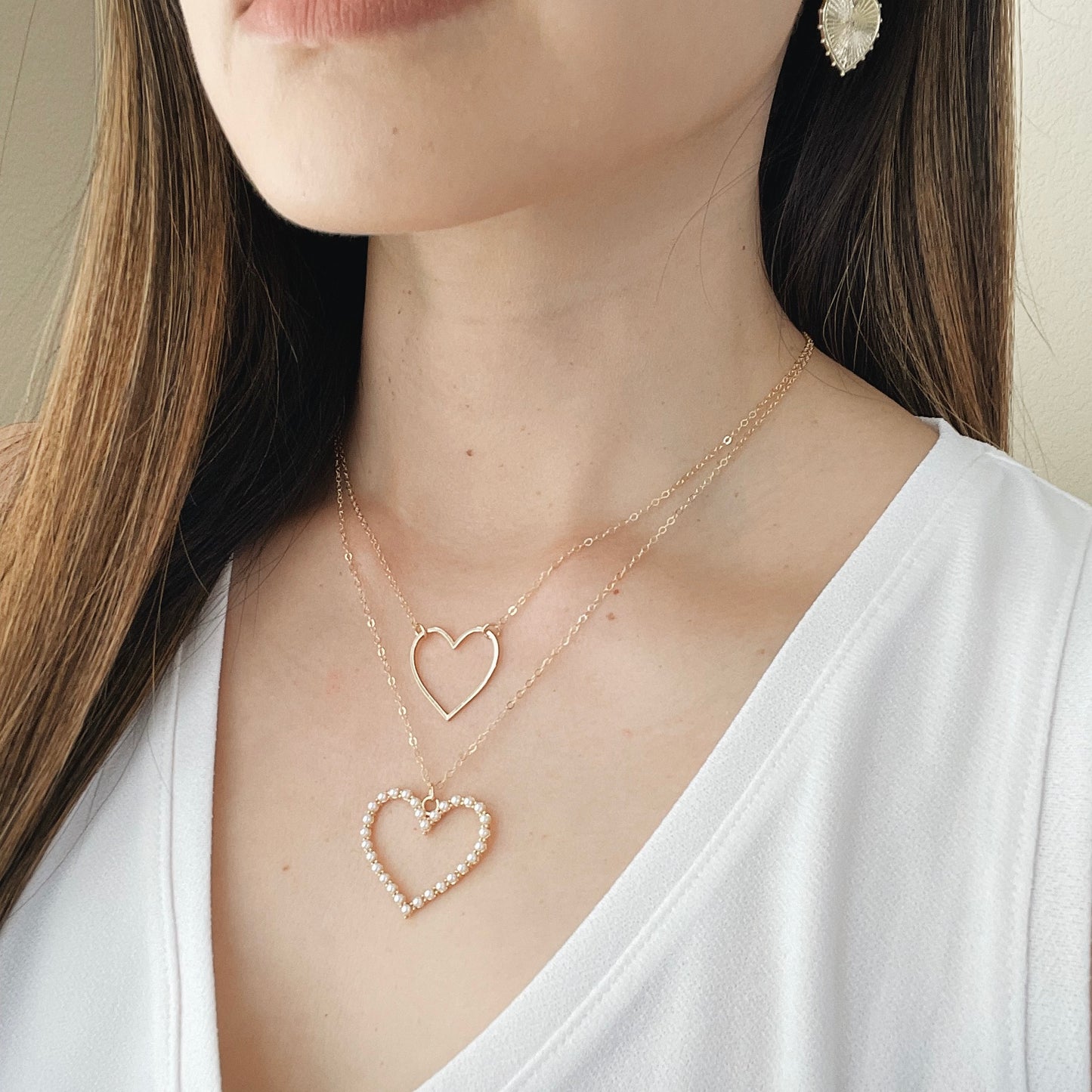Pearl Heart Necklace