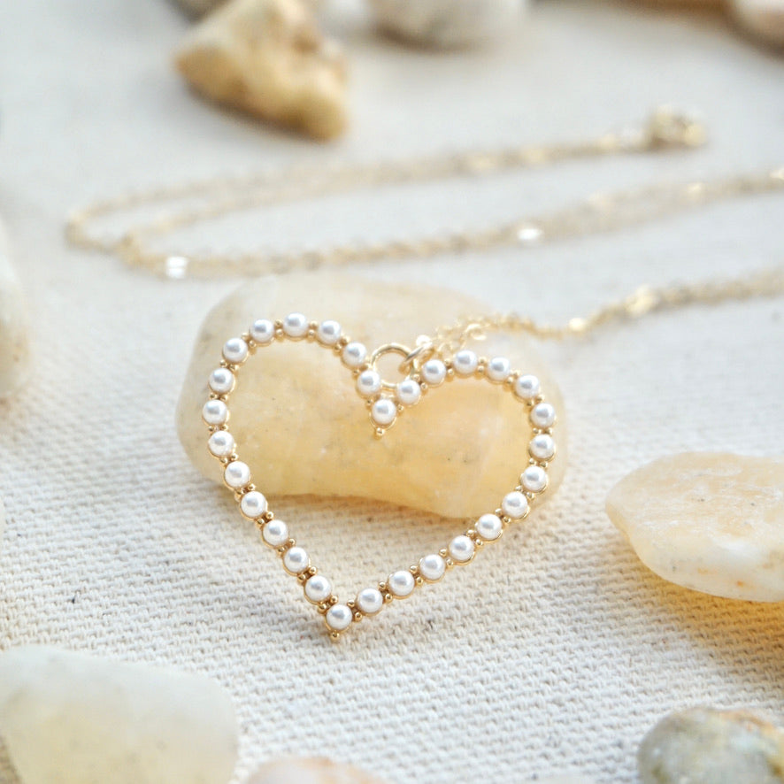 Pearl Heart Necklace