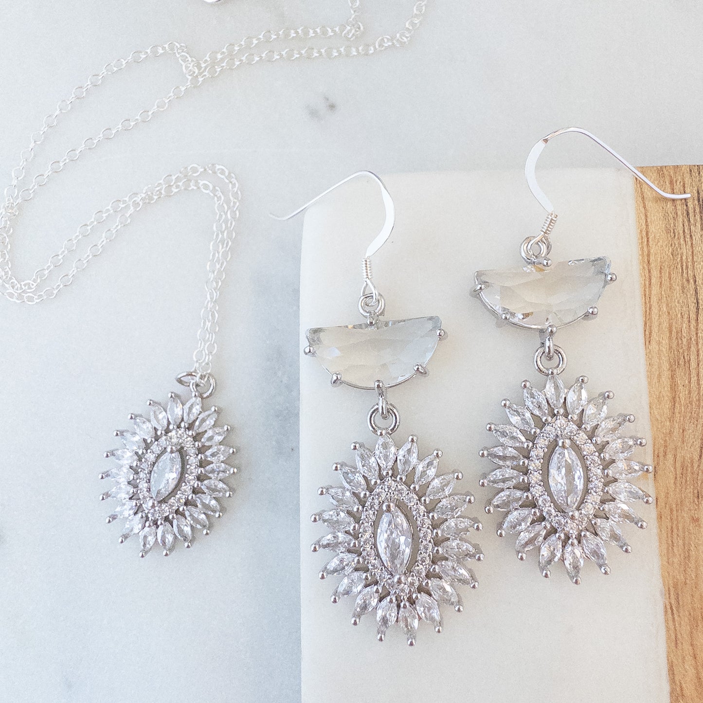 Octavia Earrings - Silver