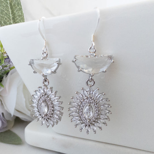 Octavia Earrings - Silver