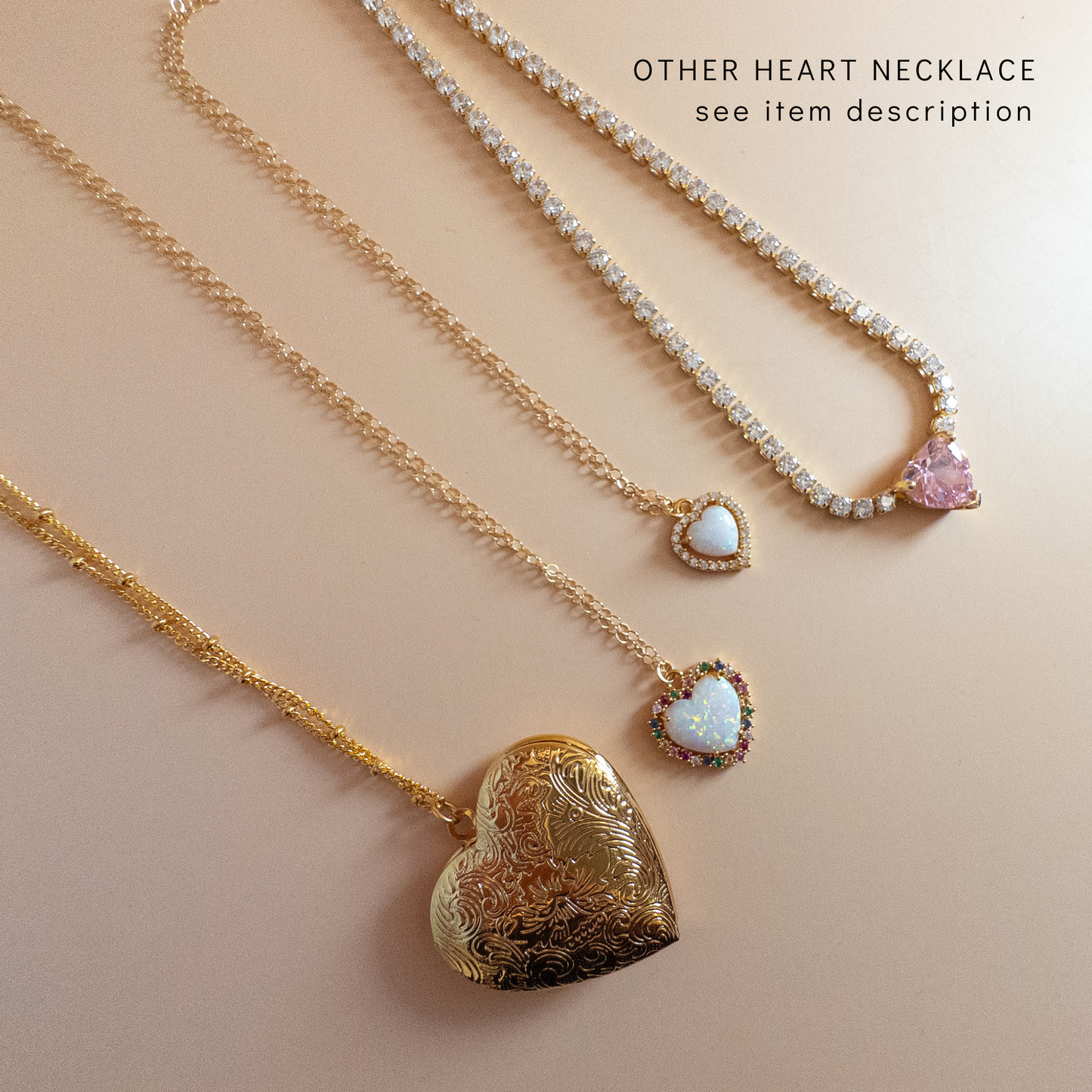 Opal Heart Necklace