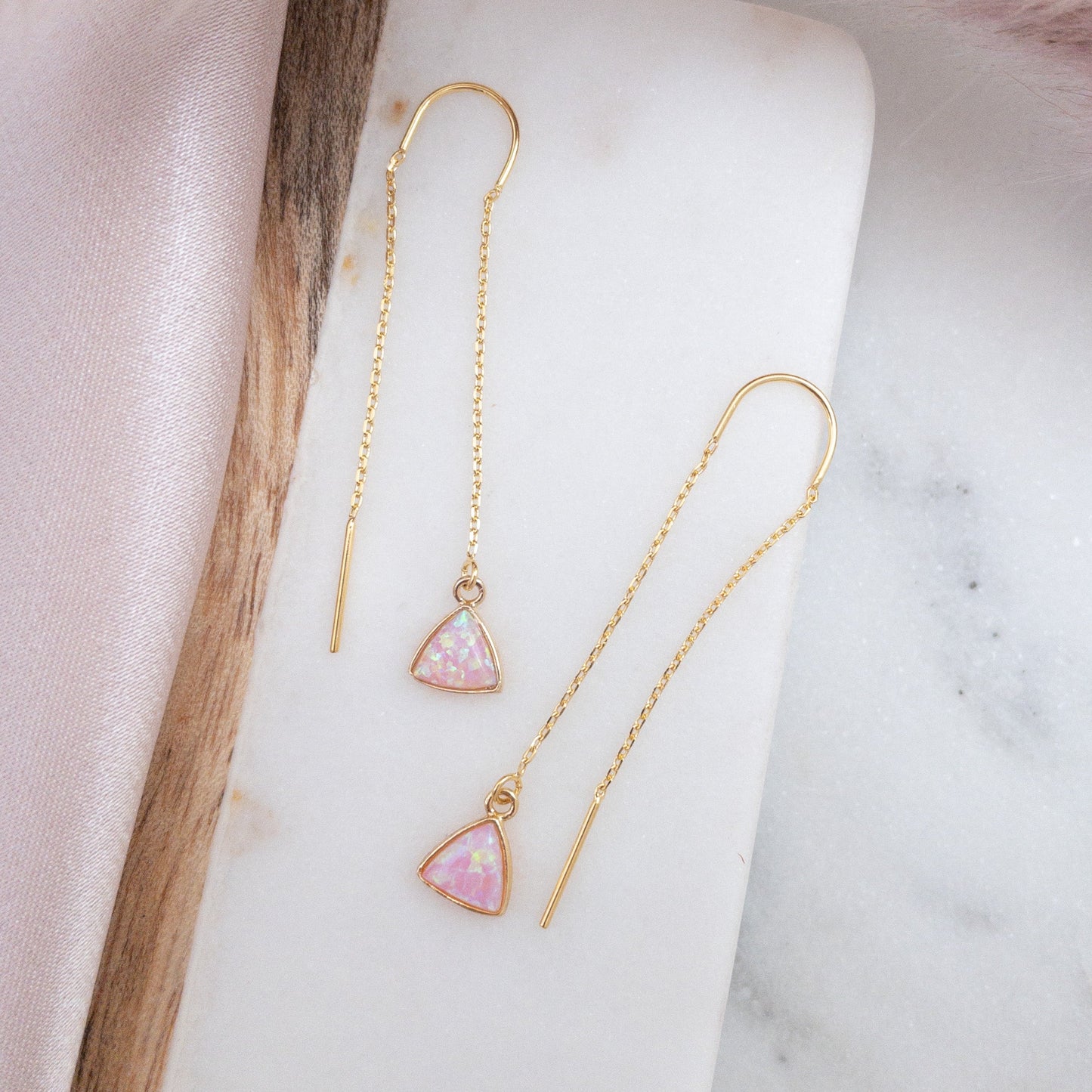 Catalina Threader Earrings - Silver