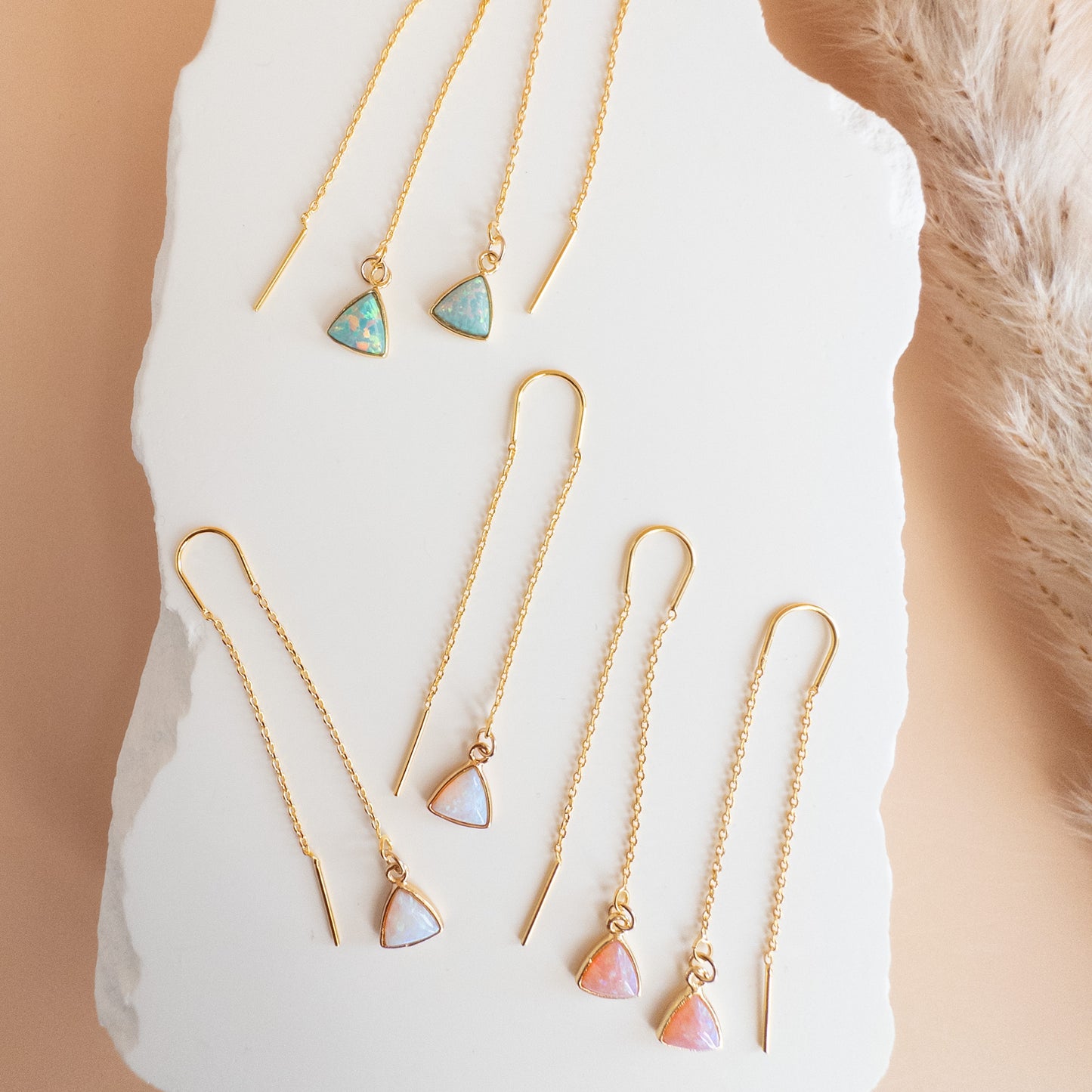 Opalite Threader Earrings