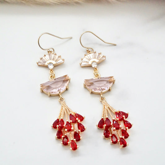 The Dorothy Earrings - Red
