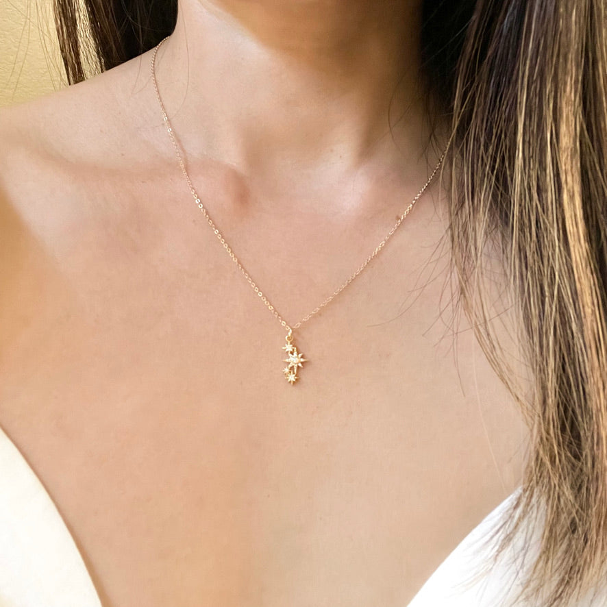 Cluster of Star Threader Earrings