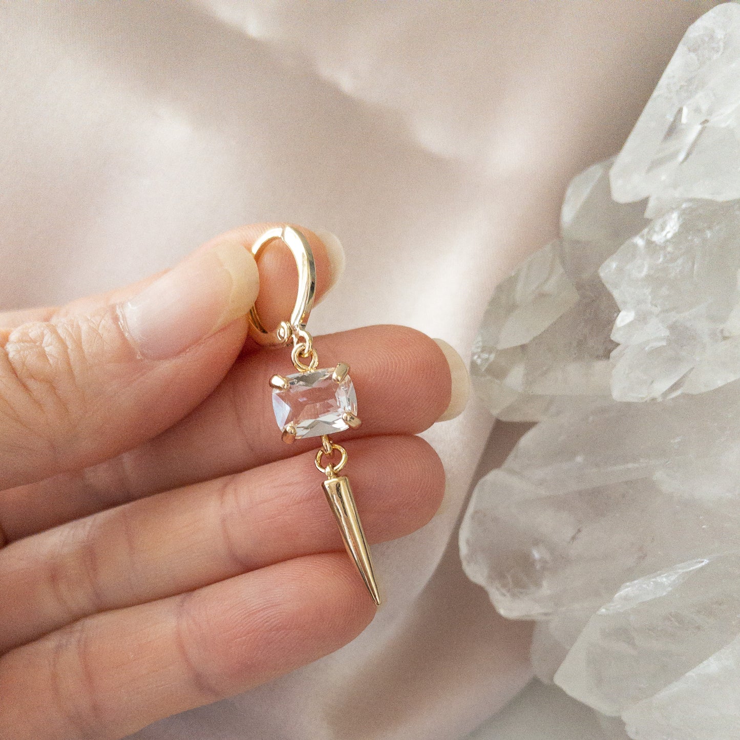 Ivy Huggie Hoop Earrings