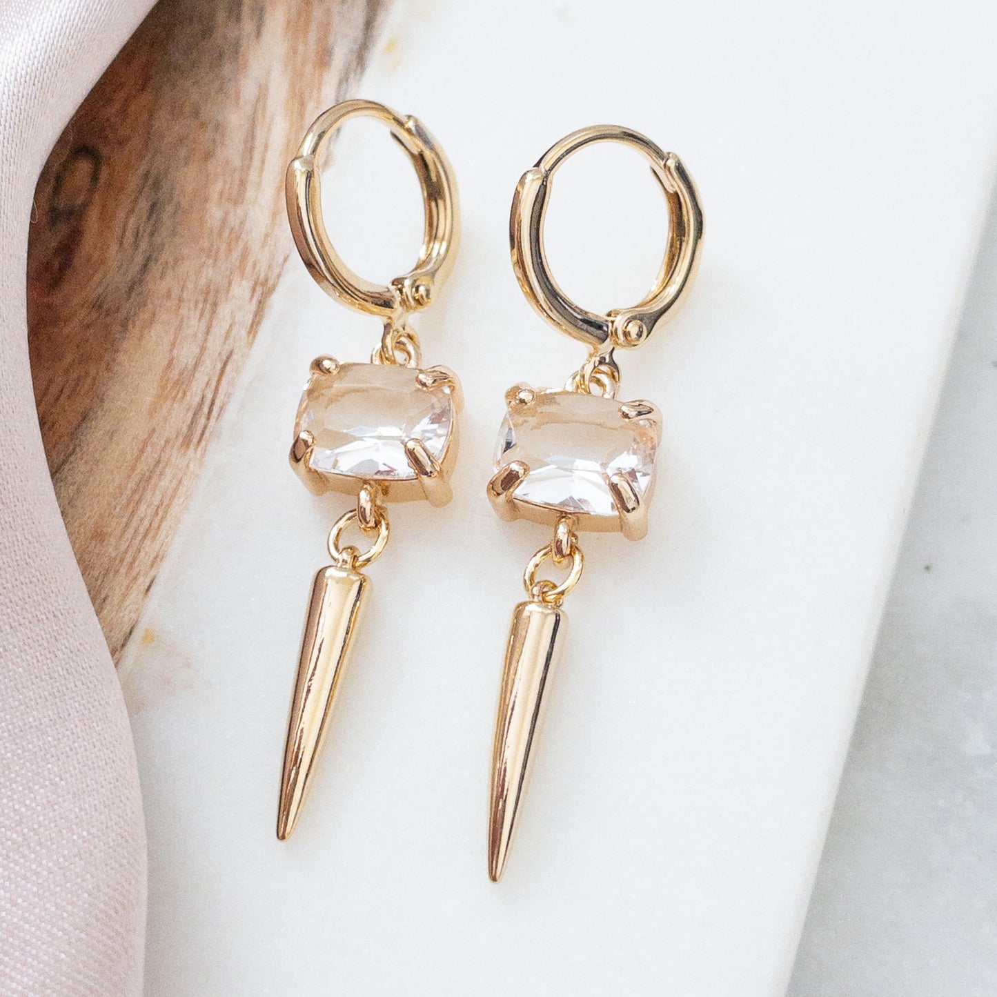 Ivy Huggie Hoop Earrings