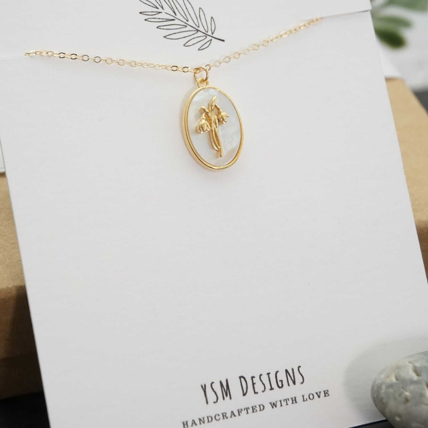 Personalized Birth Flower Necklace