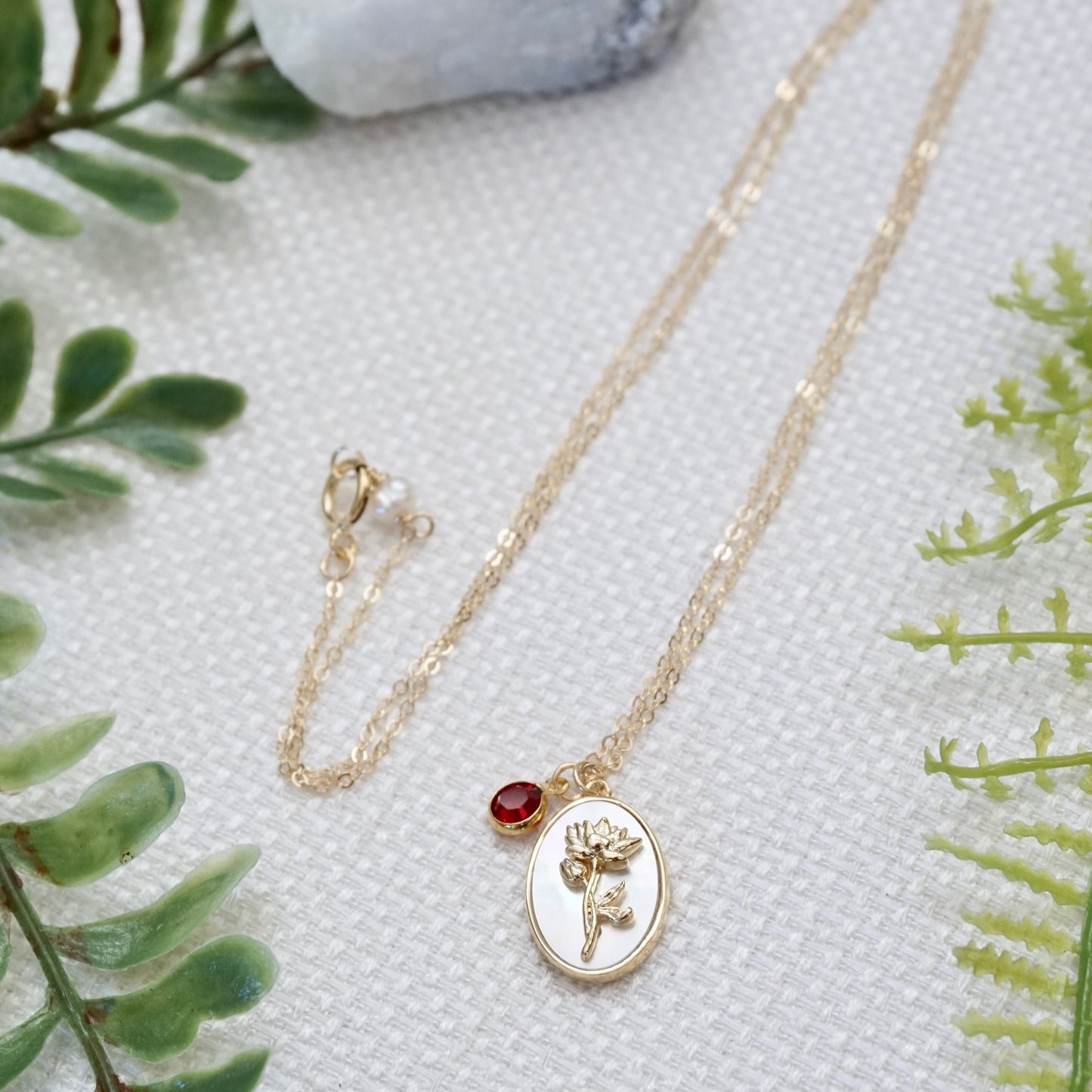 Personalized Birth Flower Necklace