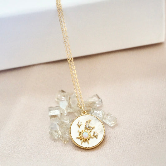 Sun Moon and Star Necklace