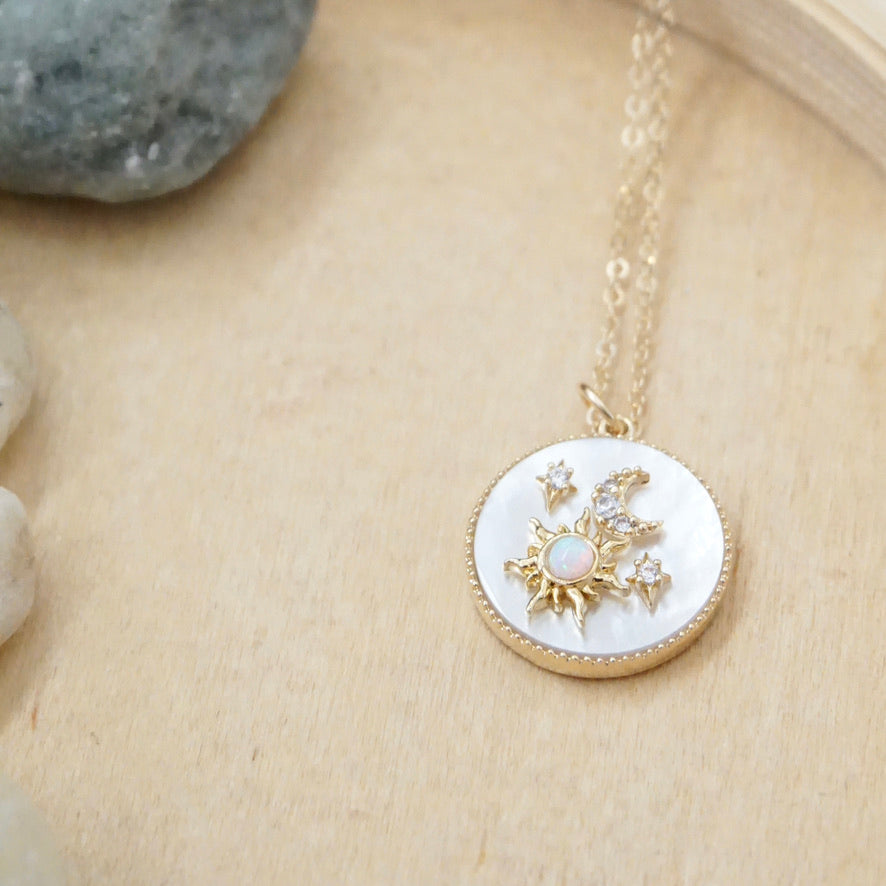 Sun Moon and Star Necklace