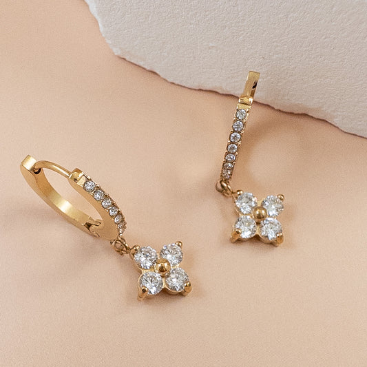 Twinkle Star Hoop Earrings