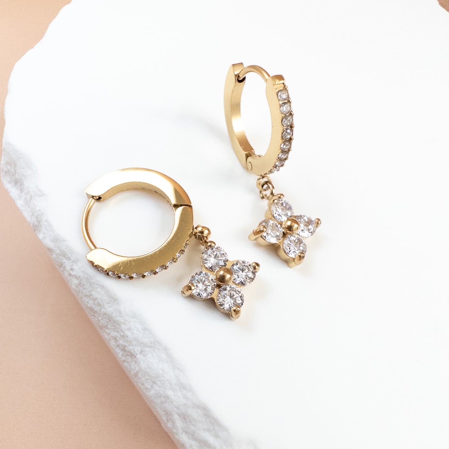 Twinkle Star Hoop Earrings