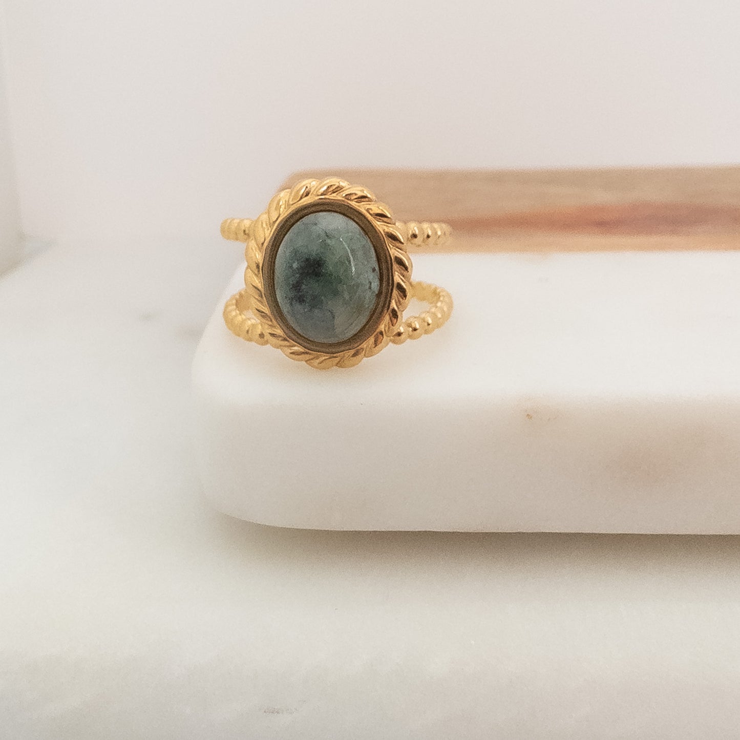 Agate Double Ring