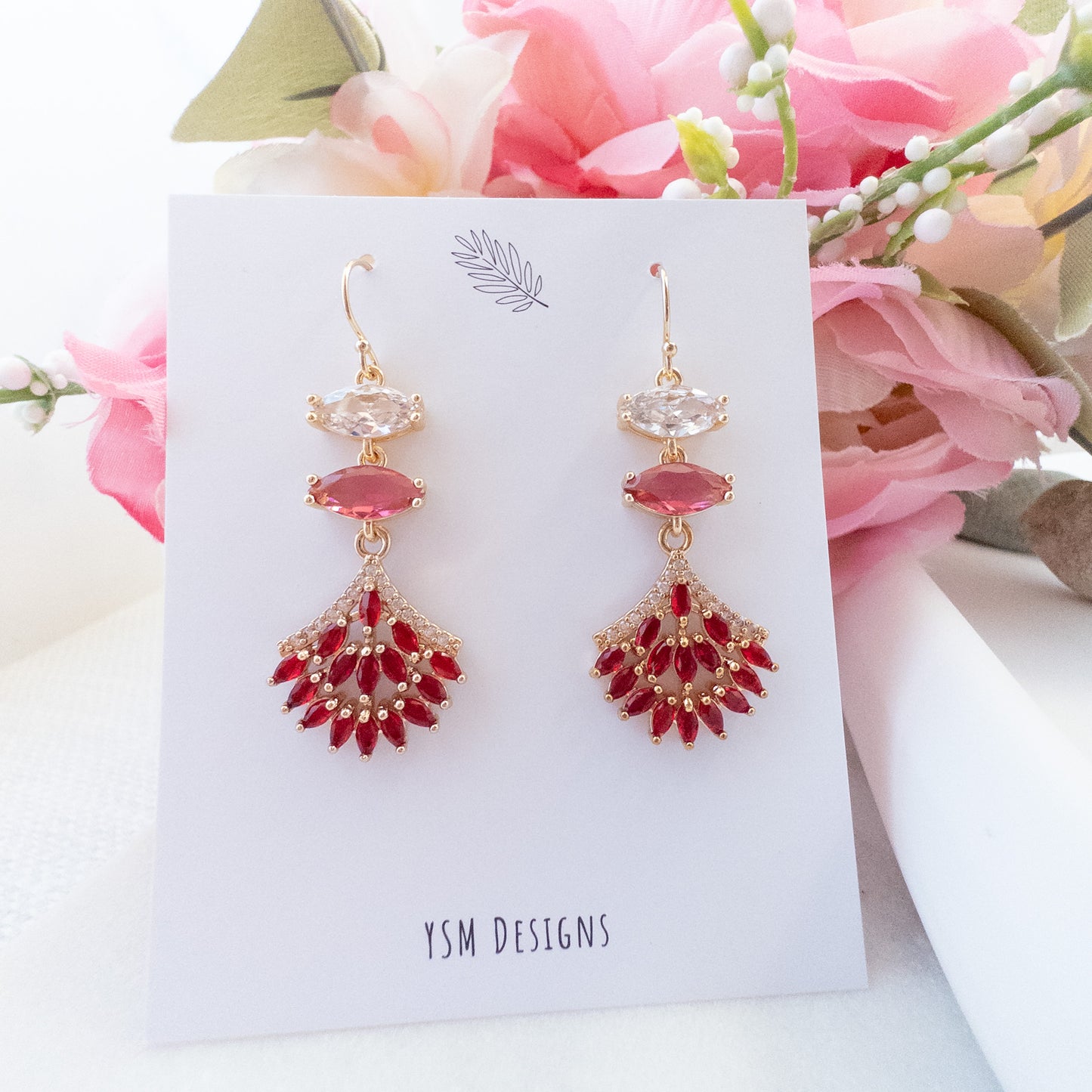 Anastasia Jewelry Set - Red