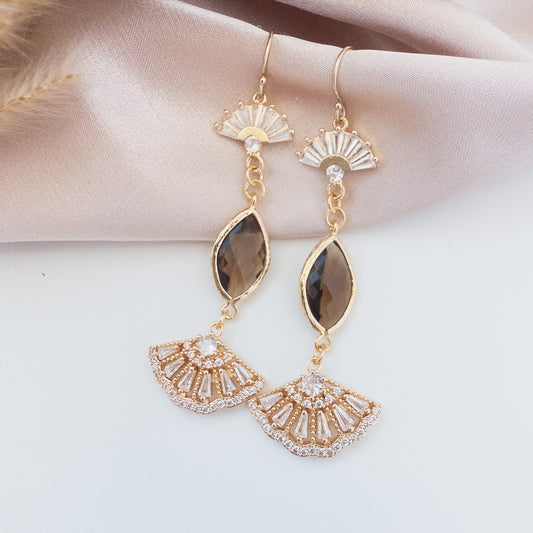 Celeste Earrings - Brown