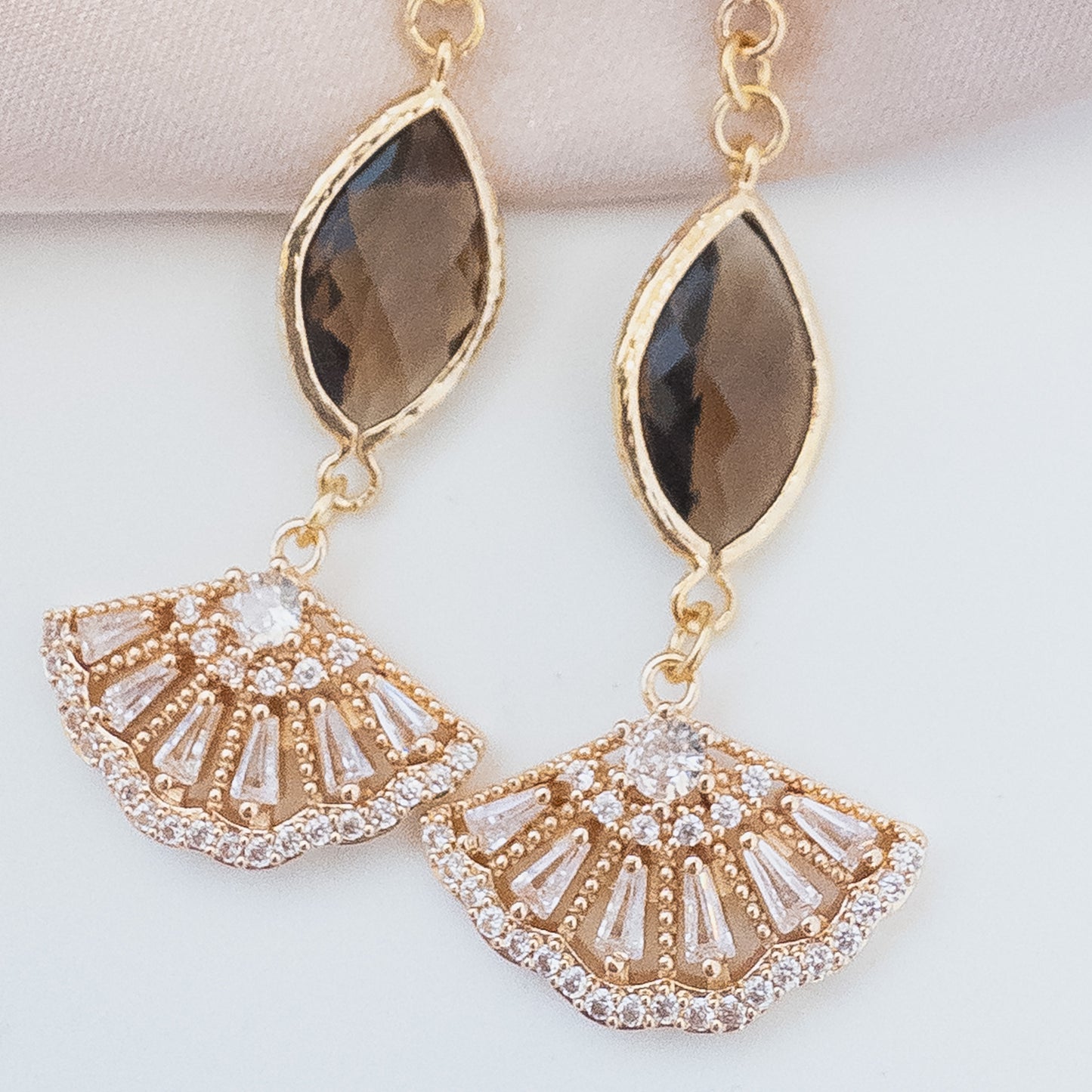 Celeste Earrings - Brown