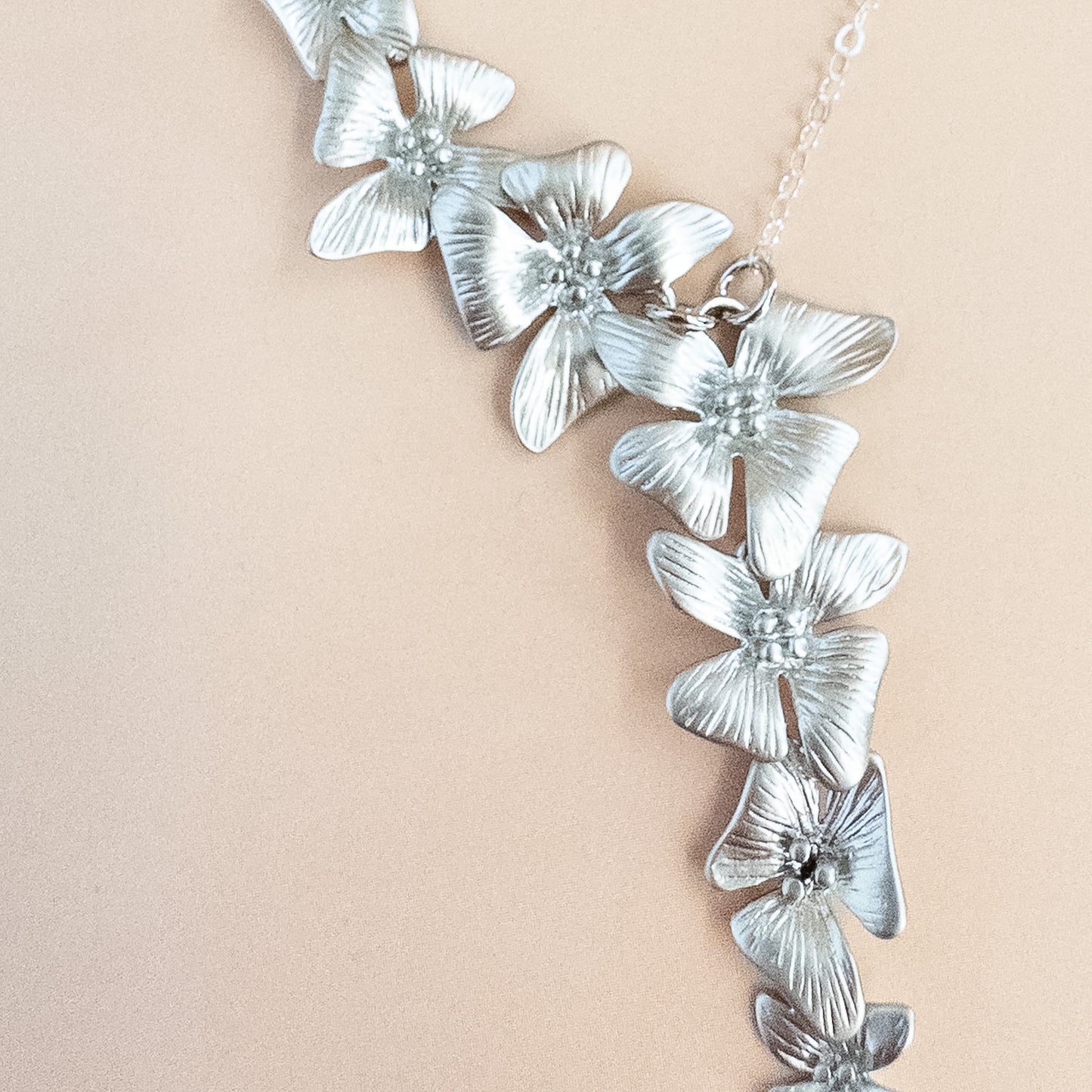 Asymmetrical Dogwood Necklace