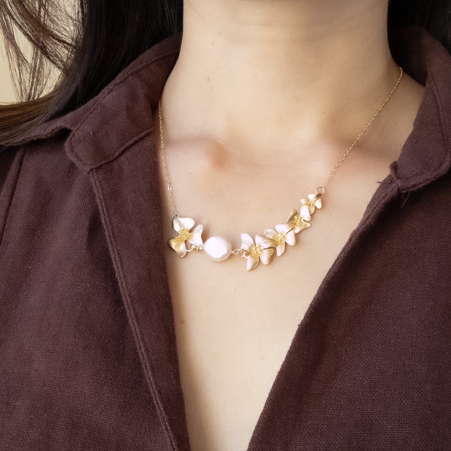 Dogwood Pearl Necklace
