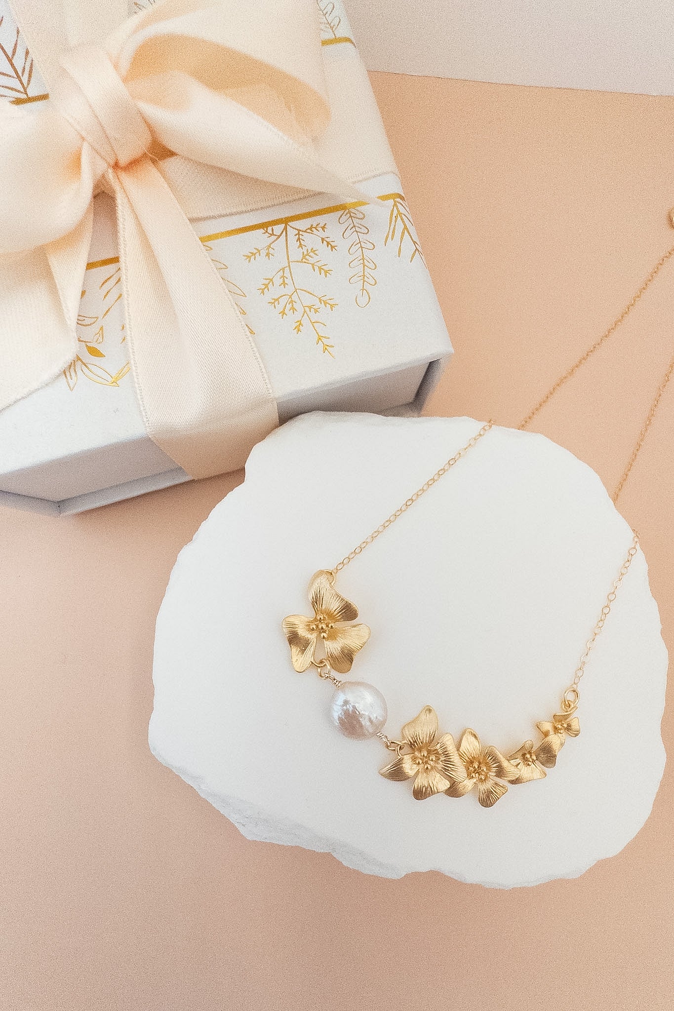 Dogwood Pearl Necklace