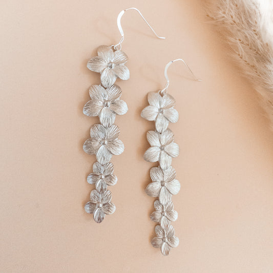 Long Plumeria Earrings