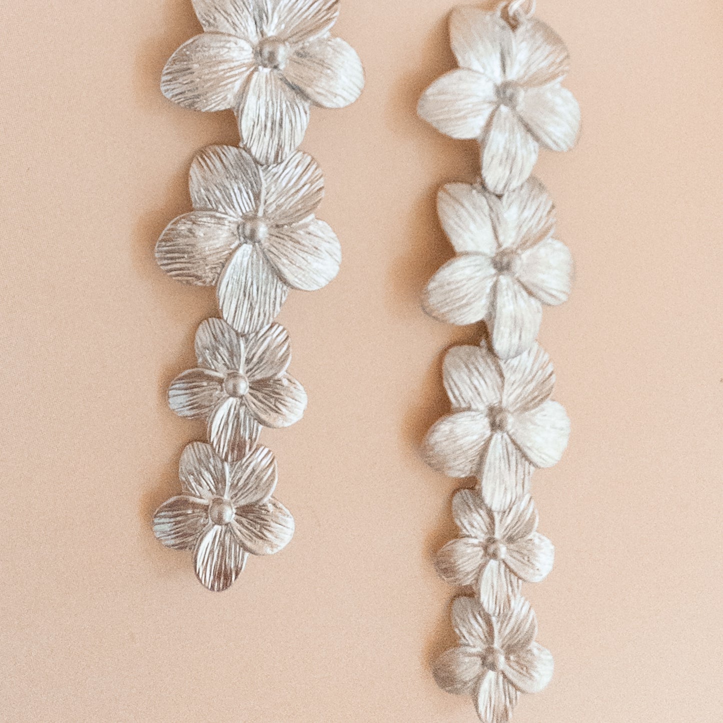 Long Plumeria Earrings