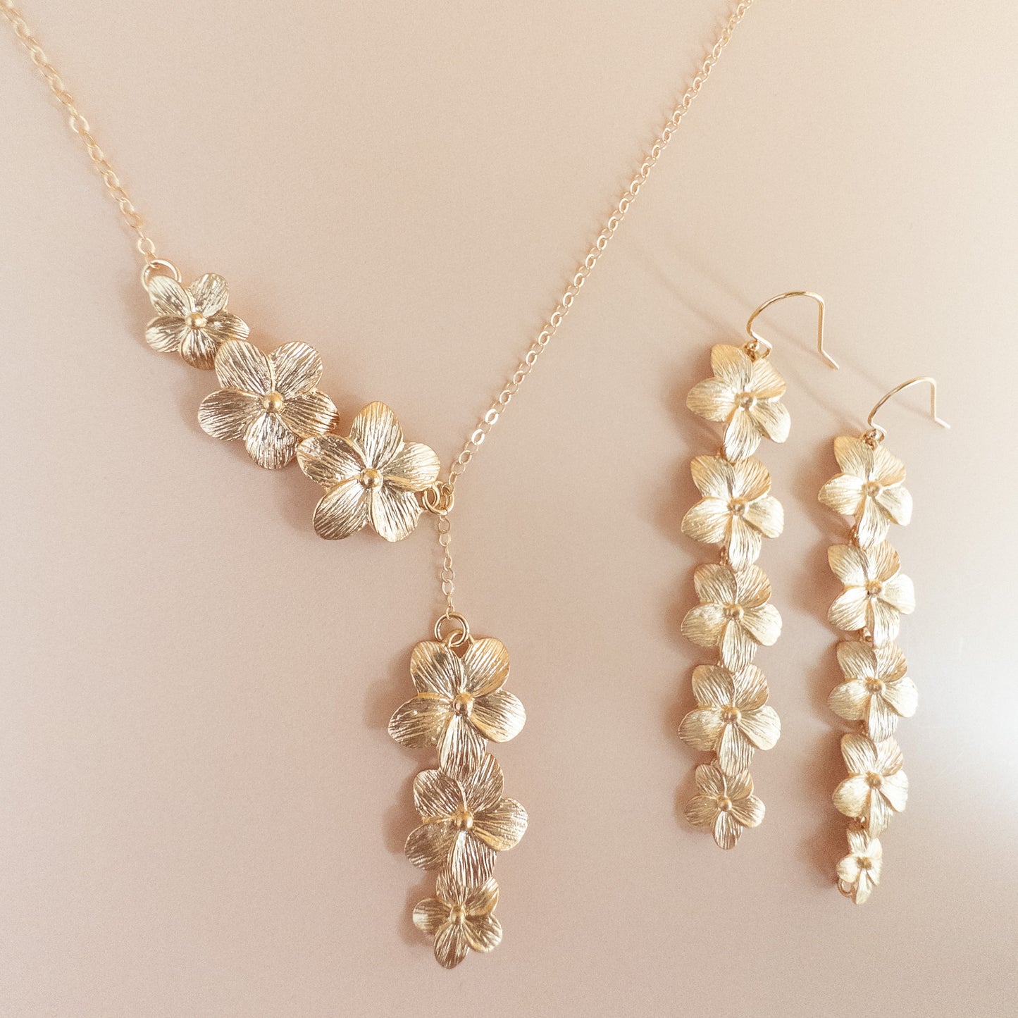 Long Plumeria Earrings