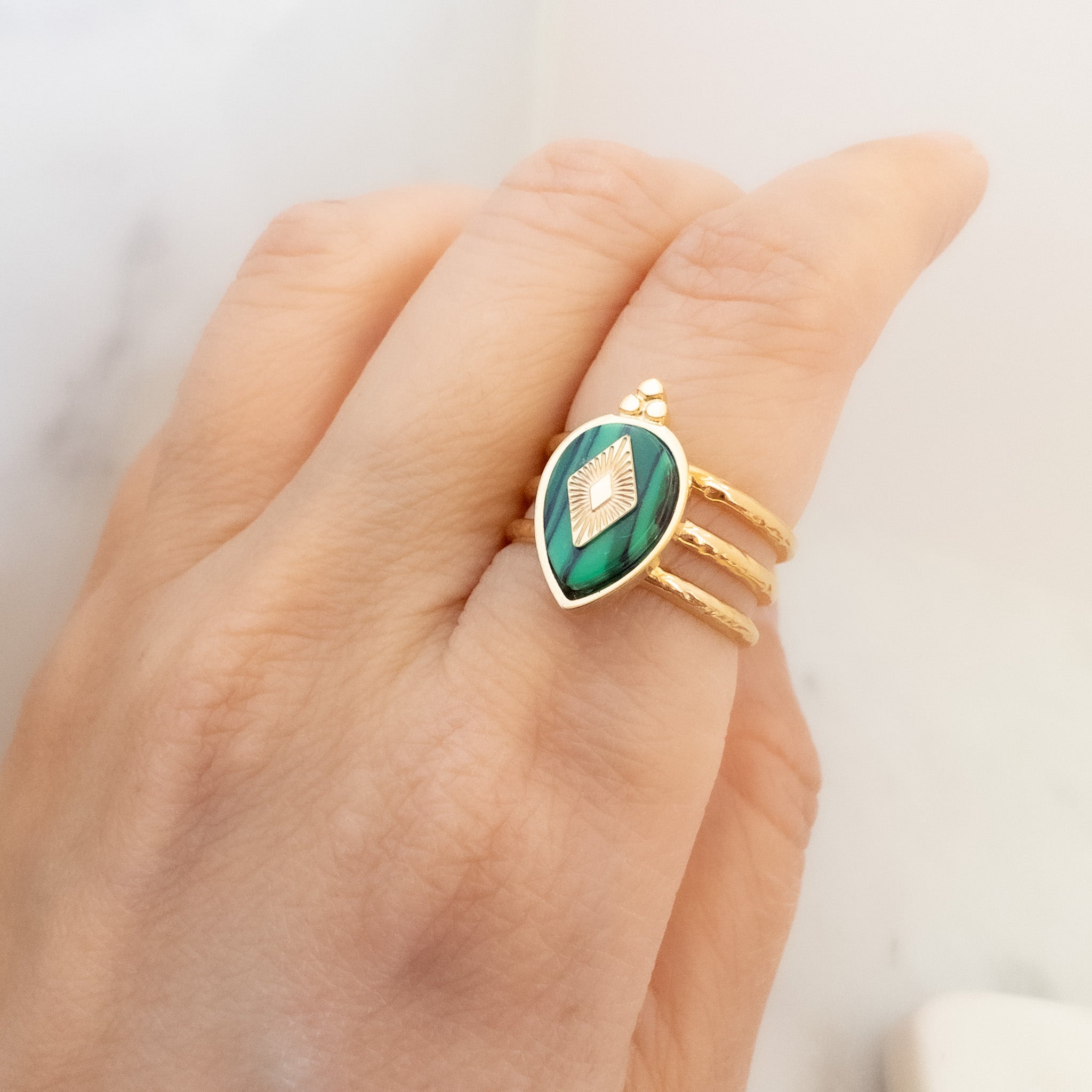 AAA Quality Natural Malachite Oval Ring 10x14mm 925 Sterling Silver 18k Gold  Plated Silver Ring Gemstone Gift for Women Ring - Etsy