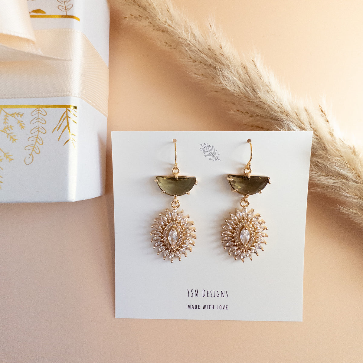 Espresso Octavia Necklace & Earrings Set