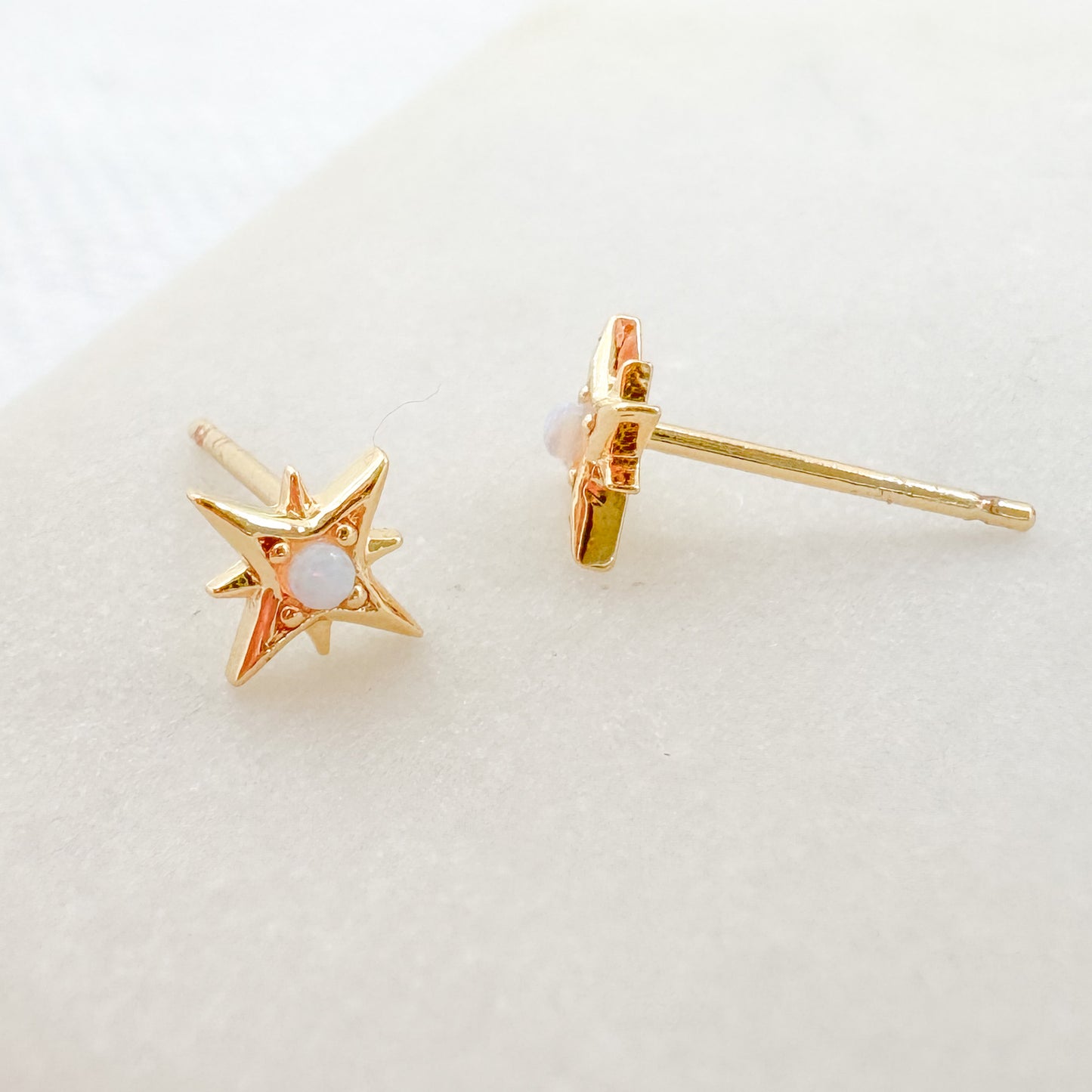 Opal North Star Stud Earrings