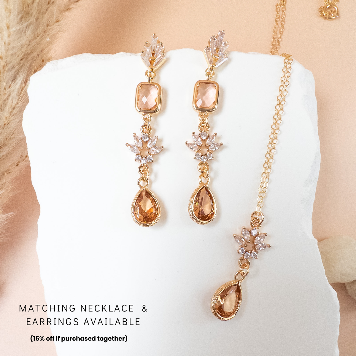 Livia Necklace & Earrings Set.