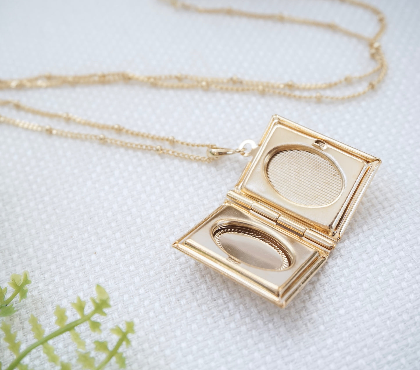 Photo locket necklace