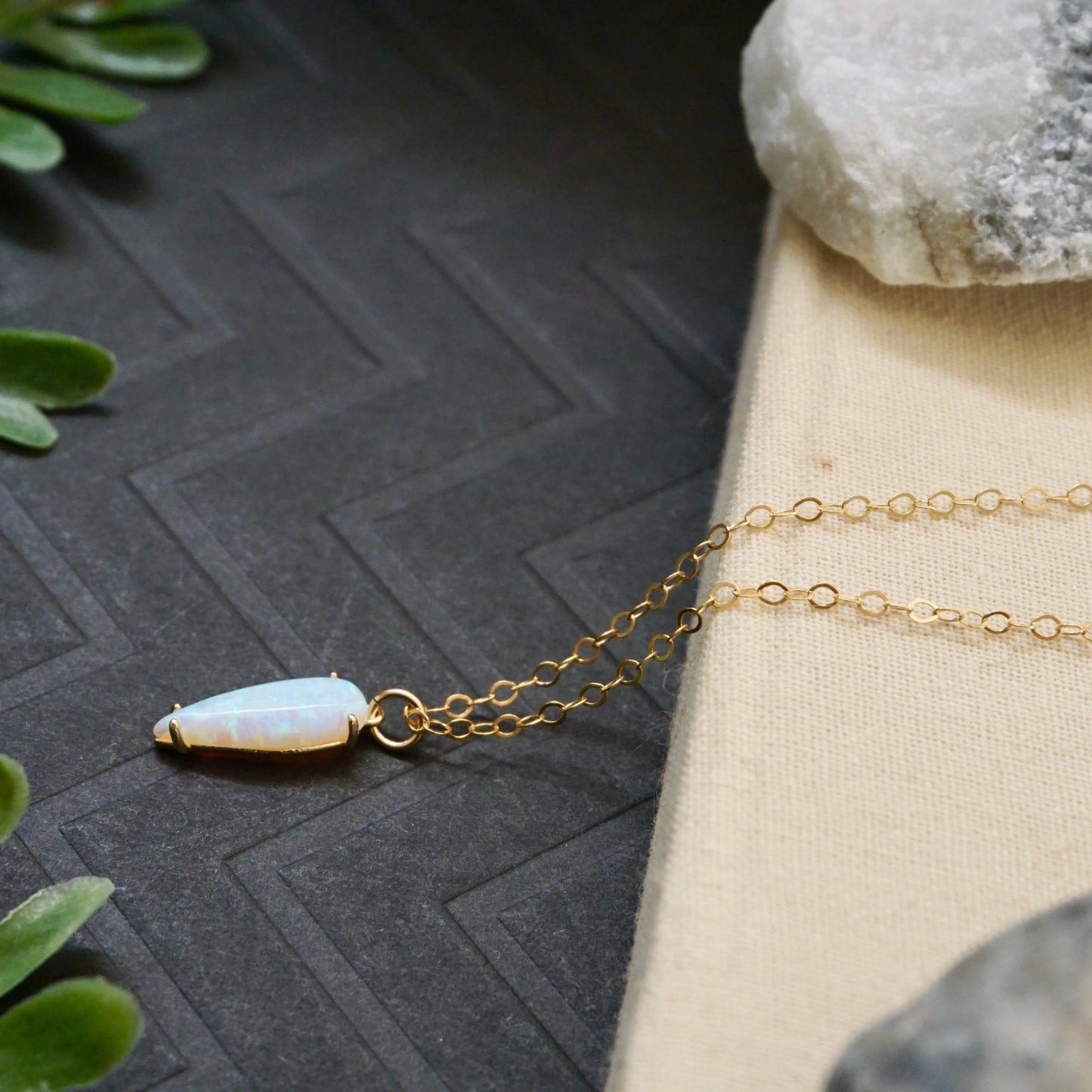 Marquise Opal Necklace