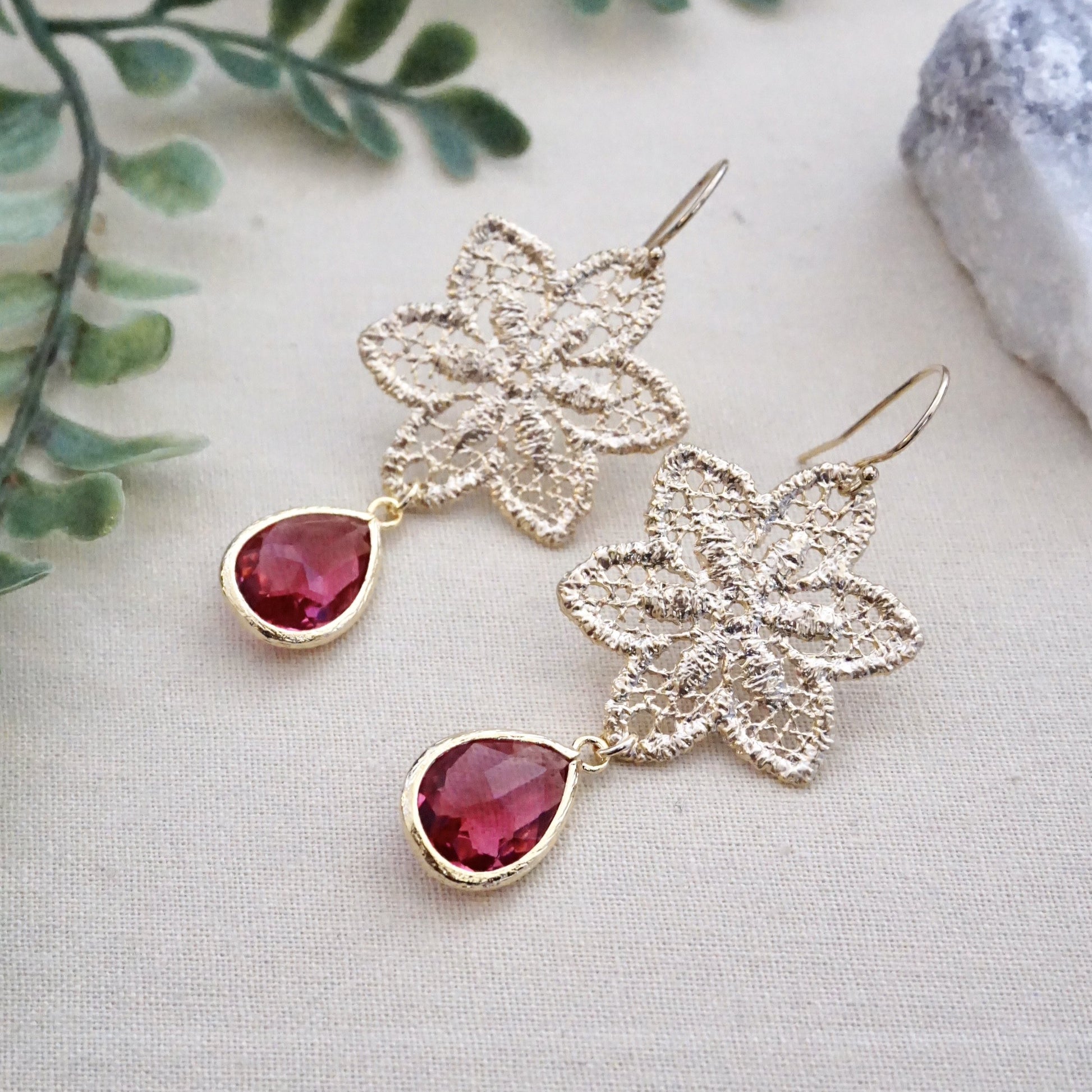 Statement Red Earrings for the Holidays