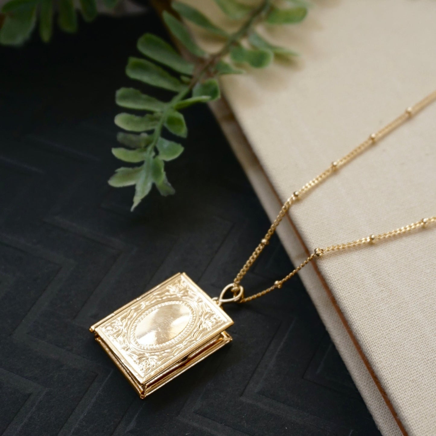 Rectangular Locket Necklace