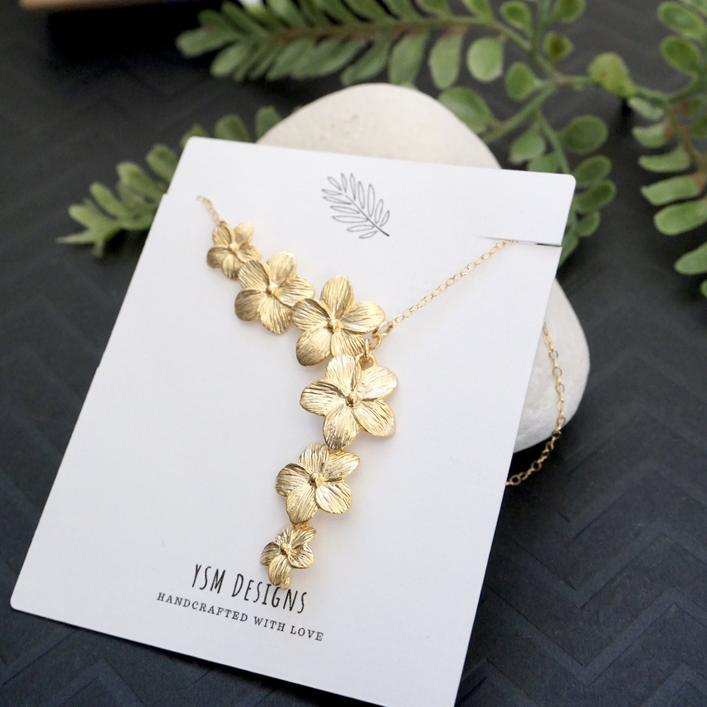 24K Pure Gold Pendant:Plumeria flower design – Prima Gold Official